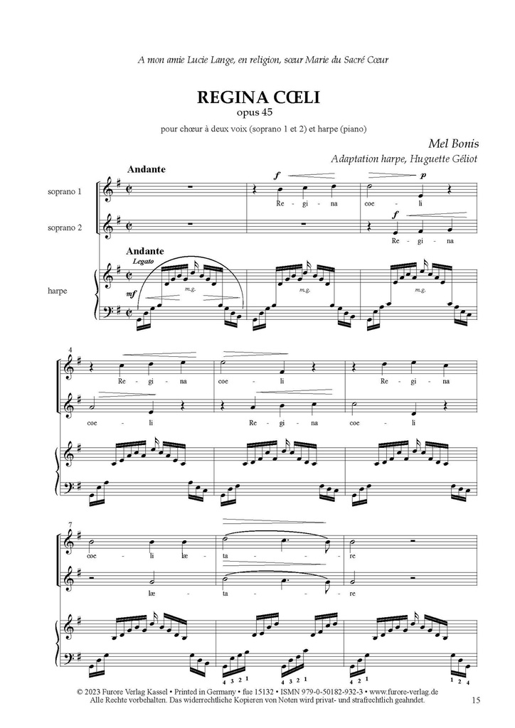 Oeuvres vocales religieuses Vol. 2: Motetten für 2- oder 3-stimmigen Chor