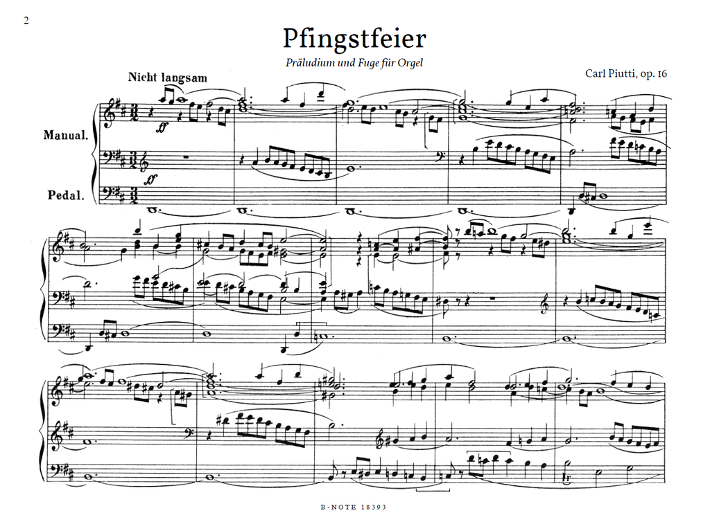 Pfingstfeier op. 16