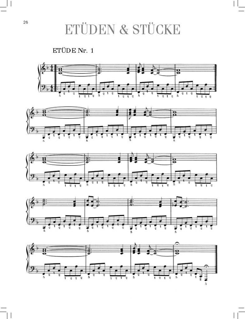 Jazz Piano -  Übungen, Menuette, Etüden und Stücke
