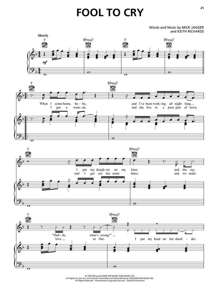 The Rolling Stones Sheet Music Anthology