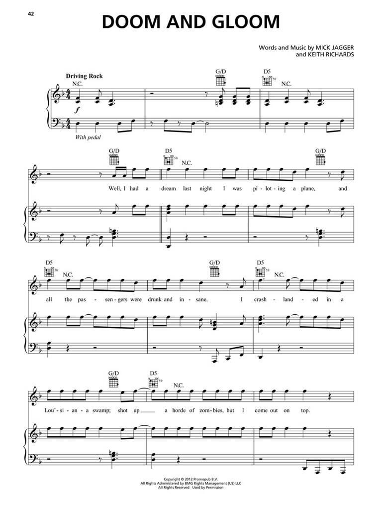 The Rolling Stones Sheet Music Anthology