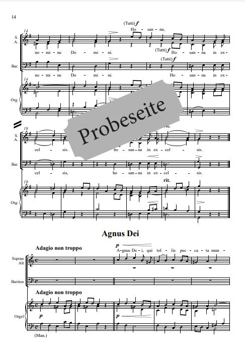 Sonntags-Messe in C op. 61