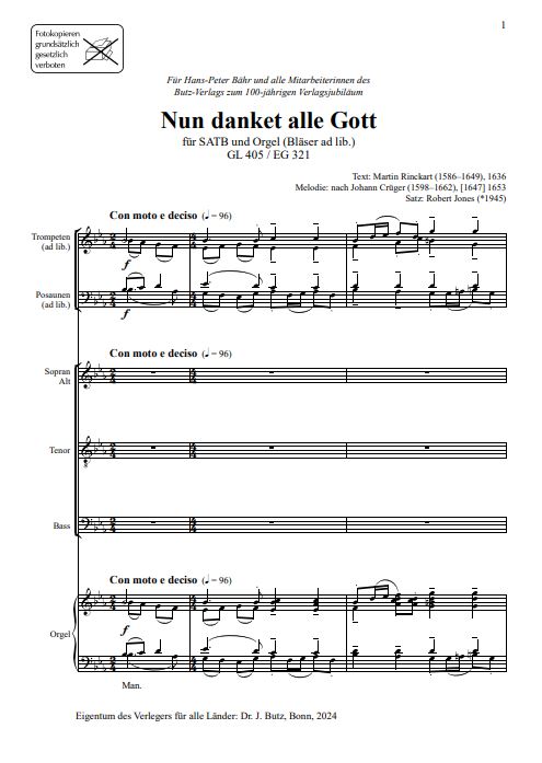 Nun danket alle Gott