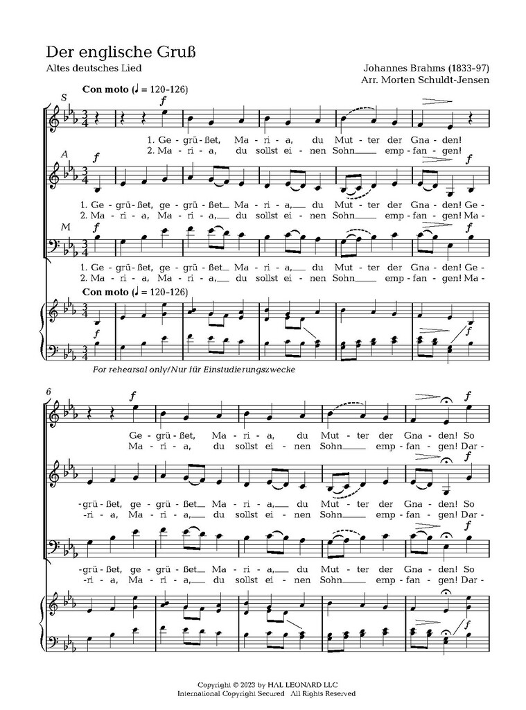 Marienlieder op. 22