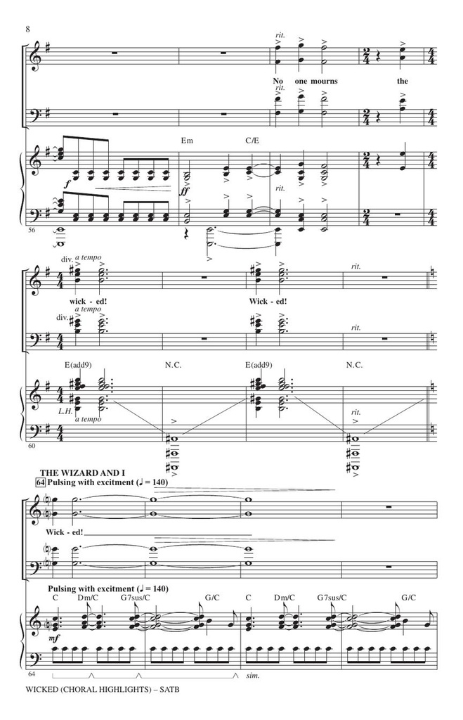 Wicked - Choral Highlights