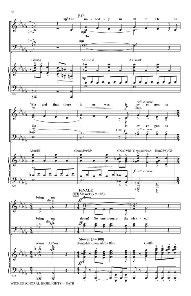 Wicked - Choral Highlights