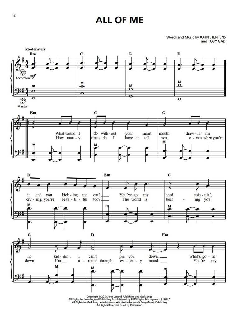Beautiful Songs for Accordion
