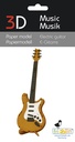 3D Papiermodell E-Gitarre