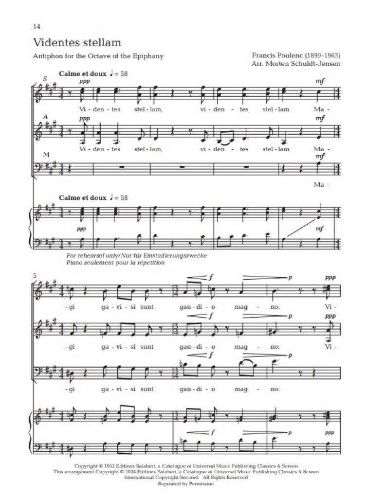 Quatre motets pour le temps de Noel