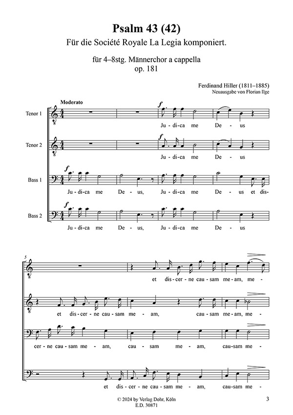 Psalm 43 - Judica me Deus op. 181