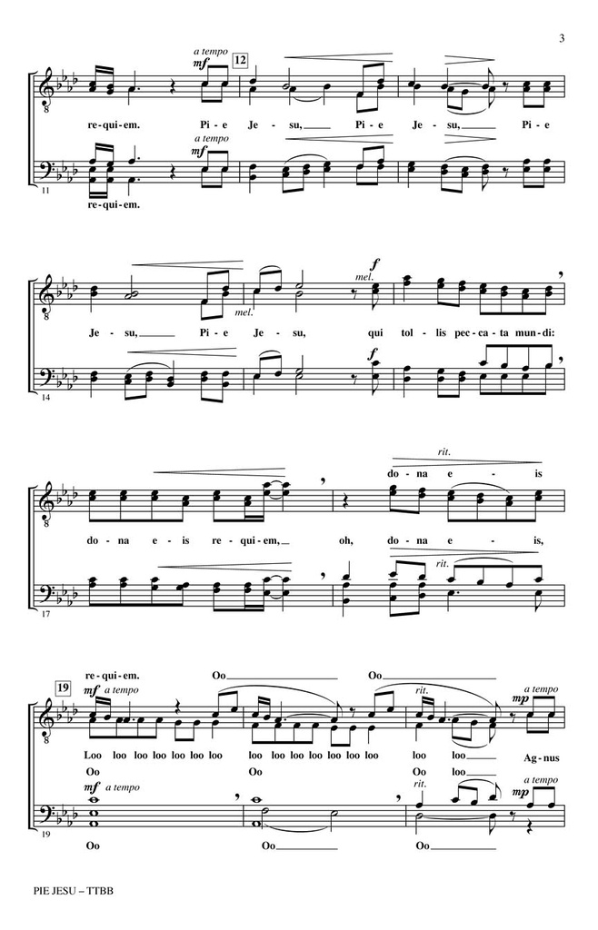 Pie Jesu, aus Requiem