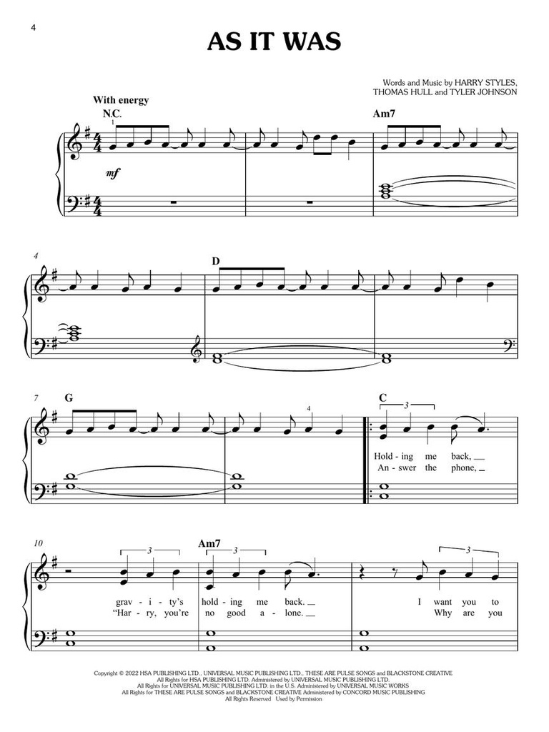 Popular Sheet Music of the 2020s