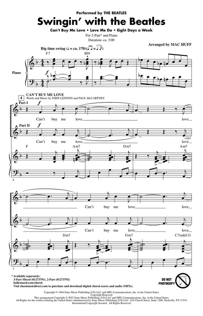 Swingin' with the Beatles - Medley