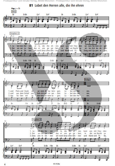 Pop-Chorbuch zum Gotteslob 1