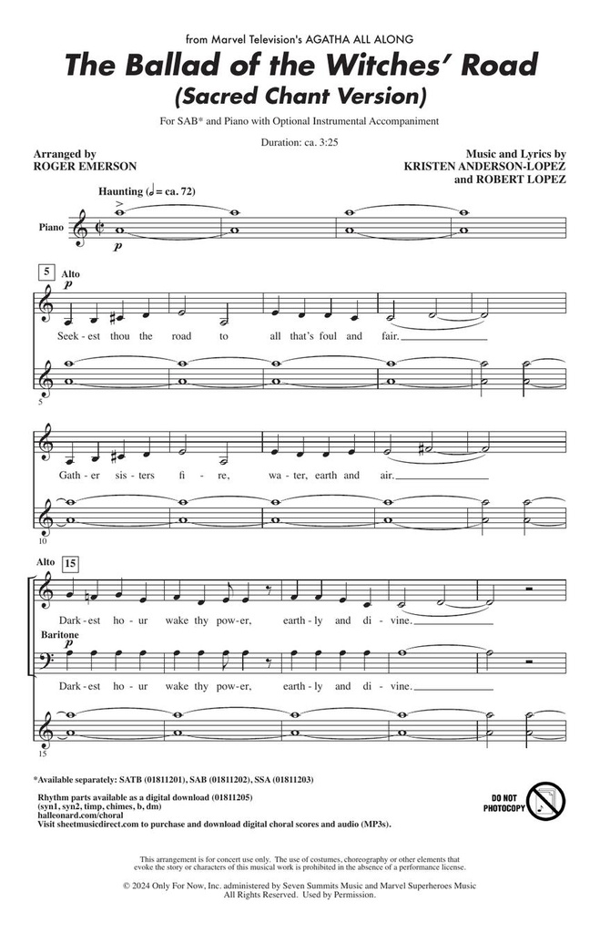 The Ballad of the Witches' Road (Sacred Chant Version - Agatha All Along)