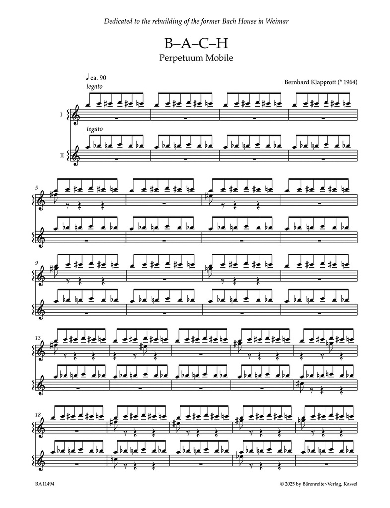 B-A-C-H Perpetuum Mobile (2016)