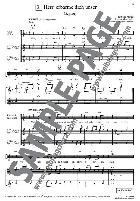 Deutsche Kanon-Messe Nr. 10
