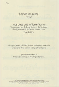 Aus Liebe und luftigem Traum (2013)