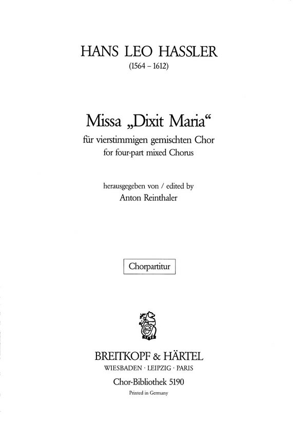 Missa Dixit Maria