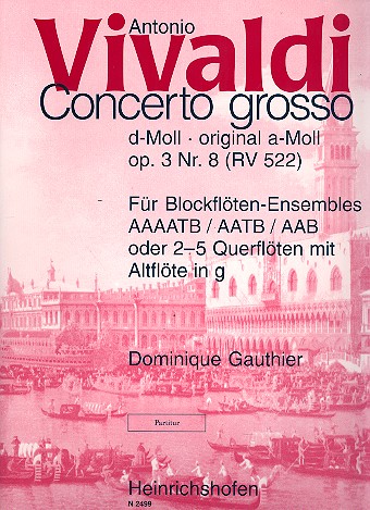 Concerto grosso d-moll op. 3/8 RV 522