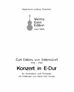 Konzert E-Dur (Kontrabass in Solostimmung)