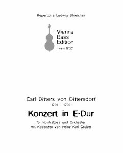 Konzert E-Dur (Kontrabass in Solostimmung)