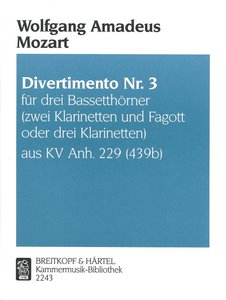 Divertimento Nr. 3 aus KV Anh. 229 (439b)