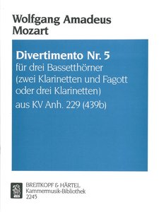 Divertimento Nr. 5 aus KV Anh. 229 (439b)