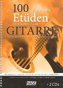 Die 100 wichtigsten Etüden für klassische Gitarre