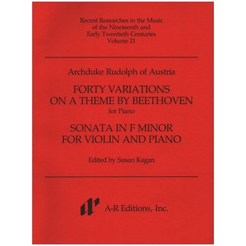 Variations on a theme by Beethoven/ Sonata f-minor for violin and piano