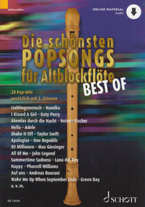 Die schönsten Popsongs für Altblockflöte - Best of