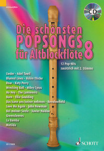 Die schönsten Popsongs für Altblockflöte 8