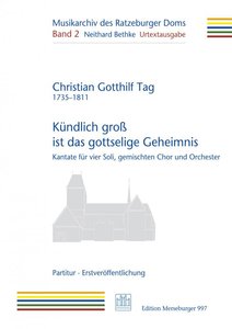Kündlich groß ist das gottselige Geheimnis