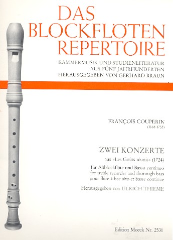 2 Konzerte aus Les Gouts reunis 1724