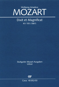 Dixit et Magnificat, KV 193