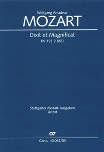 Dixit et Magnificat, KV 193