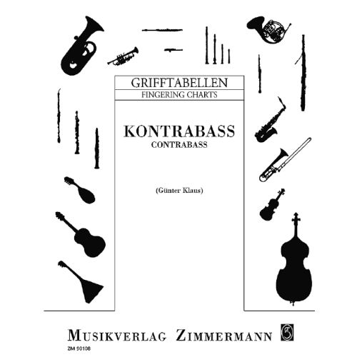 Grifftabelle Kontrabass
