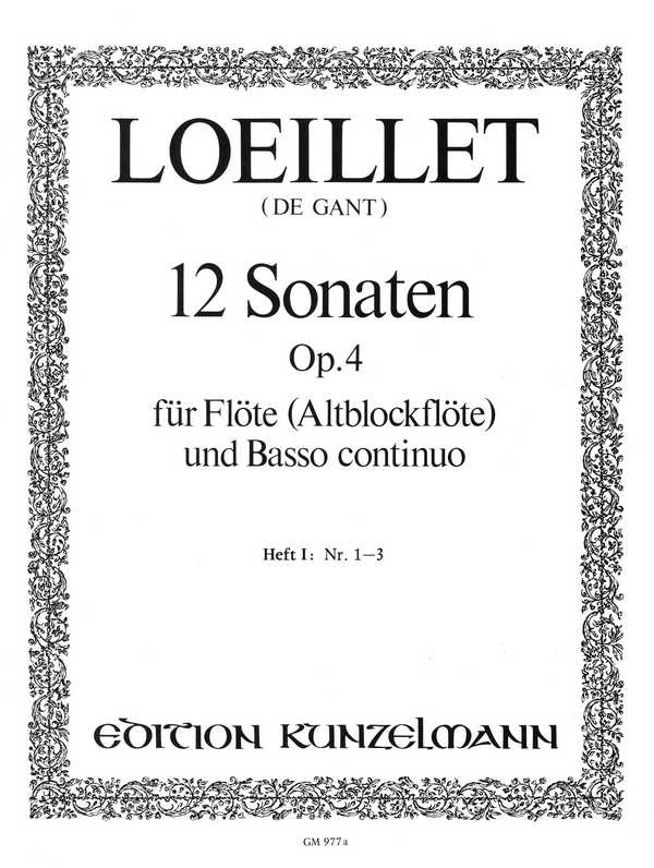 12 Sonaten op. 4 Band 1 (1-3)