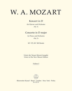 Klavierkonzert Nr. 5 D-Dur KV 175/ Konzert-Rondo D-Dur KV 382