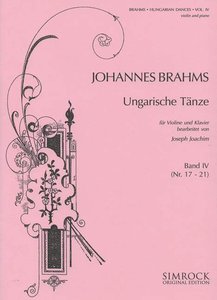 Ungarische Tänze Band 4 Nr. 17 - Nr. 21