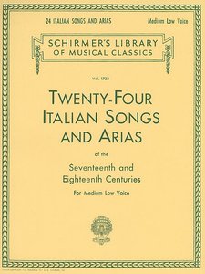 24 Italian Songs and Arias Medium Low Voice