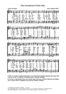 Heut triumphieret Gottes Sohn