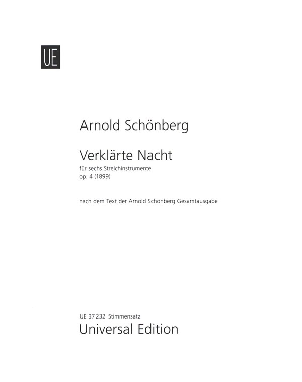Verklärte Nacht op. 4 (1899)