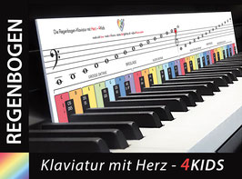 Die Regenbogen-Klaviatur mit Herz - 4Kids