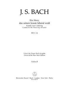 Ein Herz, das seinen Jesum lebend weiß, BWV 134