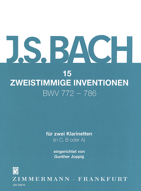15 zweistimmige Inventionen BWV 772 - 786