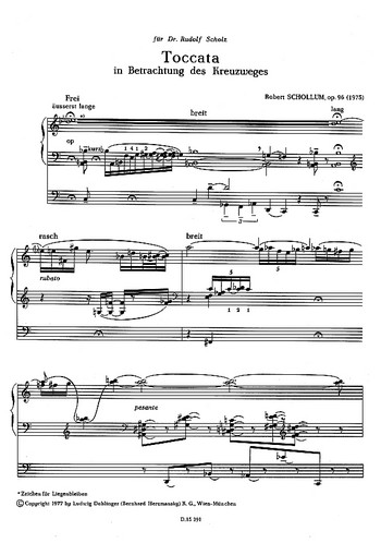 Toccata in Betrachtung des Kreuzweges op. 96