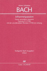 Johanespassion BWV 245 / BC D 2d