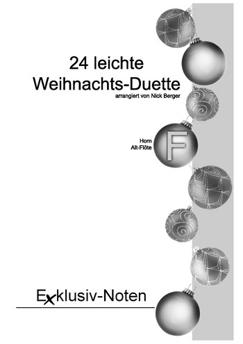 24 leichte Weihnachts-Duette