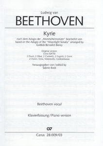 Kyrie nach dem Adagio der Mondscheinsonate op. 27/2 (cis-moll)